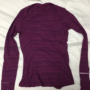 Lululemon long sleeve training/warm up top, size 4